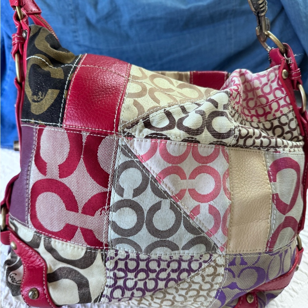 Coach Multicolor Patchwork Shoulder Bag - image 13